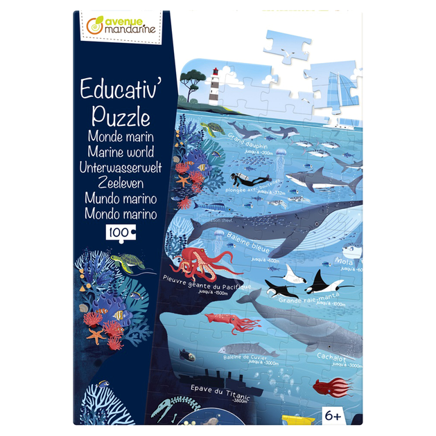 Puzzle Avenue Mandarine Marine world 100 elementów (3609510500245) - obraz 1