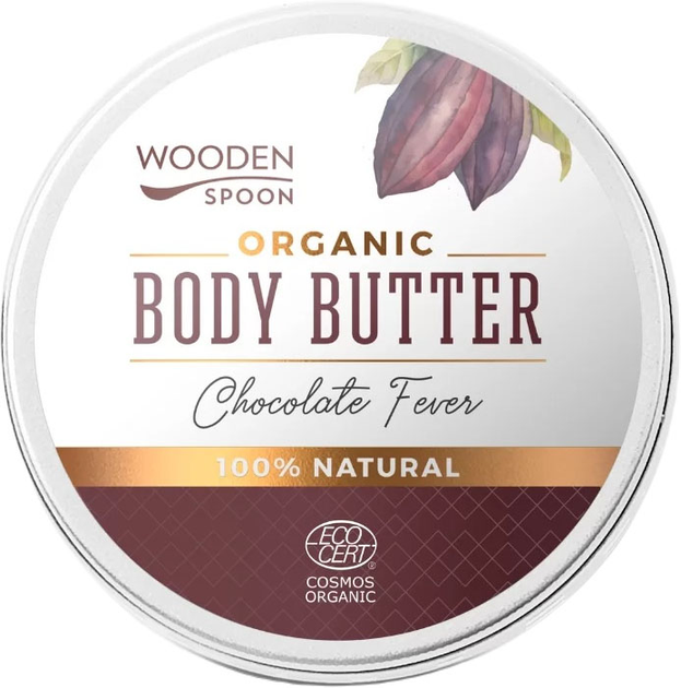 Masło do ciała Wooden Spoon Organic Body Butter Chocolate fever 100 ml (3800232739672) - obraz 1