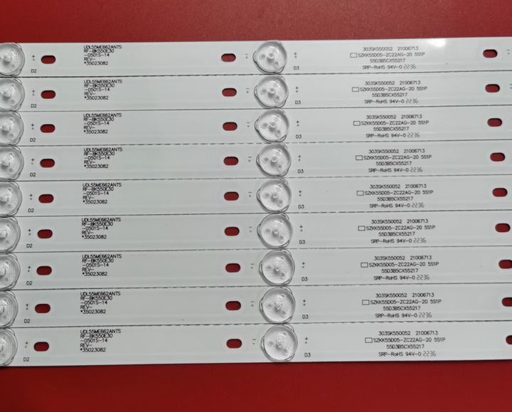 LED підсвітка TV 55" SZKK55D05-ZC22AG-20 303SK550052 LED55K55US LED55G30UE 9шт. - Фото 2 LED підсвітка TV 55" SZKK55D05-ZC22AG-20 303SK550052 LED55K55US LED55G30UE 9шт. - изображение 2