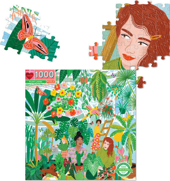 Puzzle EeBoo Plant Ladies 1000 elementów (0689196510403) - obraz 3