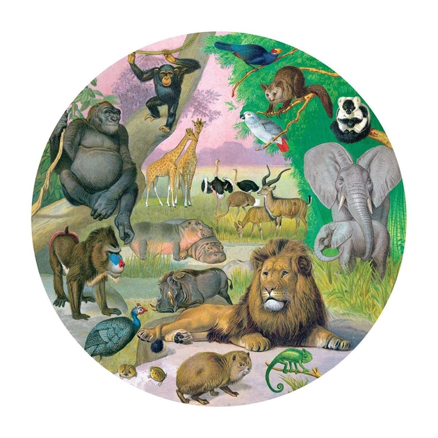Puzzle okrągłe EeBoo Wildlife of Africa 1000 elementów (0689196507694) - obraz 2