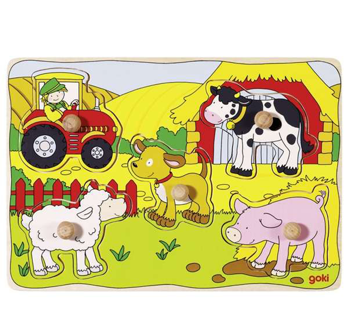 Puzzle Goki On the farm 5 elementów (4013594575898) - obraz 1