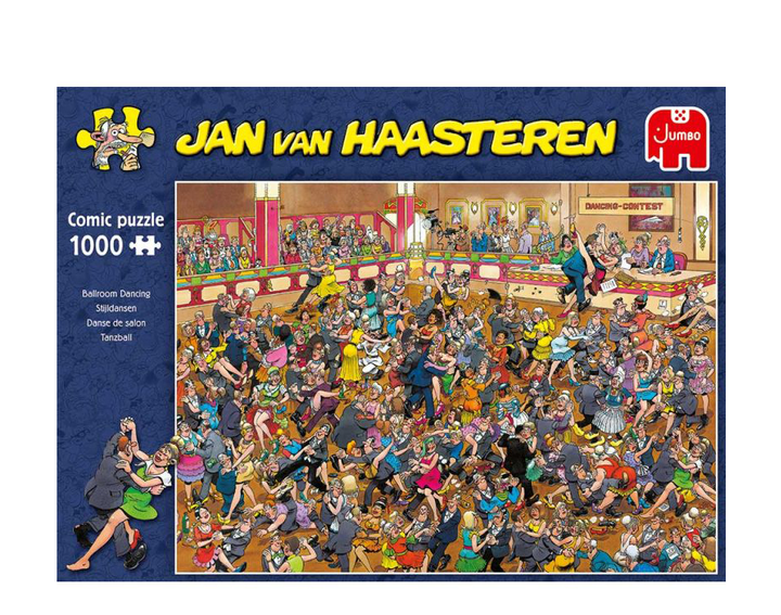 Puzzle Jumbo Jan van Haasteren Ballroom Dancing 1000 elementów (8710126011164) - obraz 1