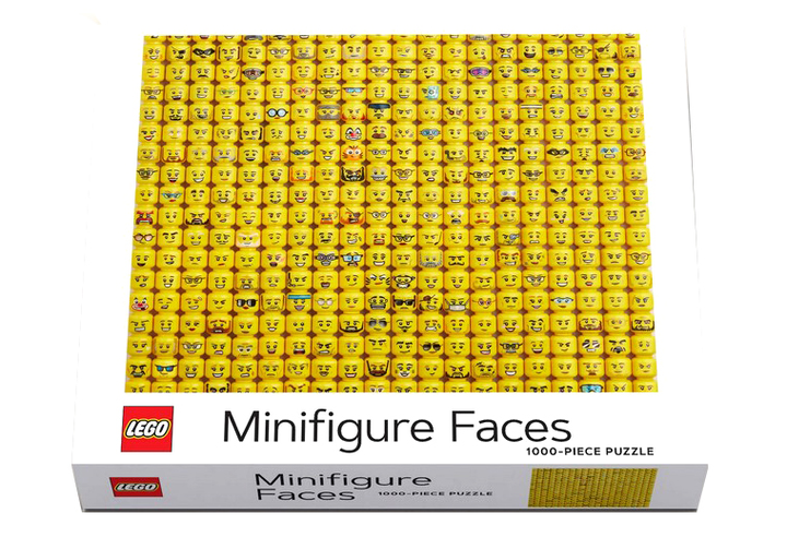 Puzzle LEGO MiniFigure Faces 1000 elementów (9781797210193) - obraz 1