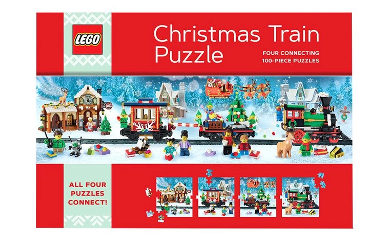Puzzle LEGO Christmas Train 400 elementów (9781797221335) - obraz 1