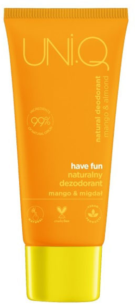 Dezodorant Uni.Q Natural Have fun Mango i migdał 50 ml (5904181931632) - obraz 1