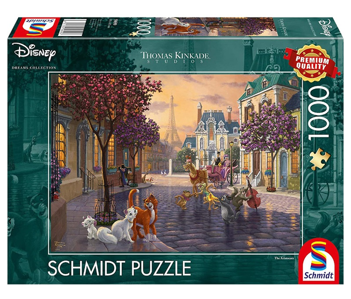 Пазл Schmidt Thomas Kinkade: Disney The Aristocats 1000 елементів (4001504596903) - зображення 1