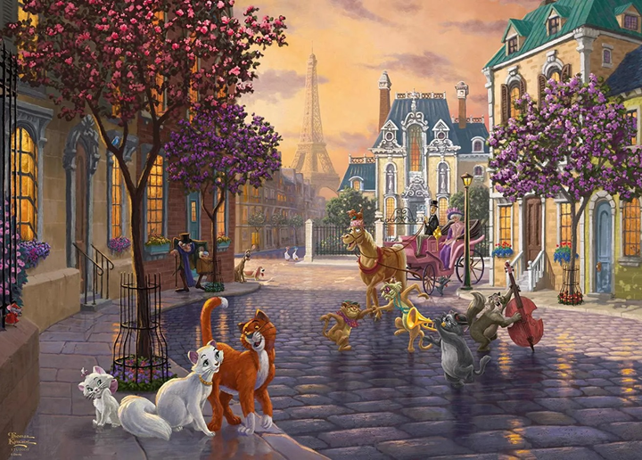 Пазл Schmidt Thomas Kinkade: Disney The Aristocats 1000 елементів (4001504596903) - зображення 2
