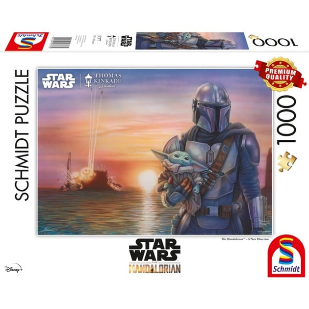 Puzzle Schmidt Thomas Kinkade: Star Wars The Mandalorian A New Direction 1000 elementów (4001504573775) - obraz 1