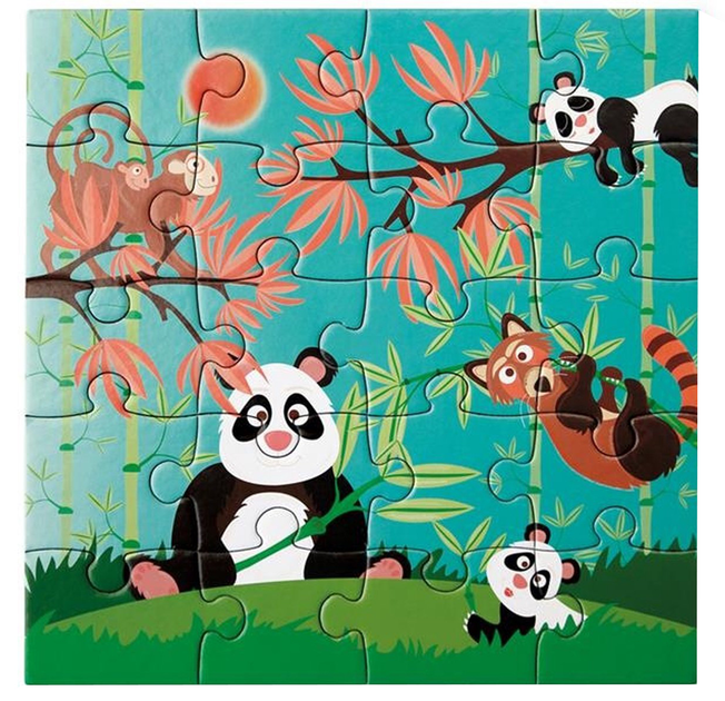 Puzzle magnetyczne Scratch Book To Go Panda 2 x 20 elementów (5414561811565) - obraz 2