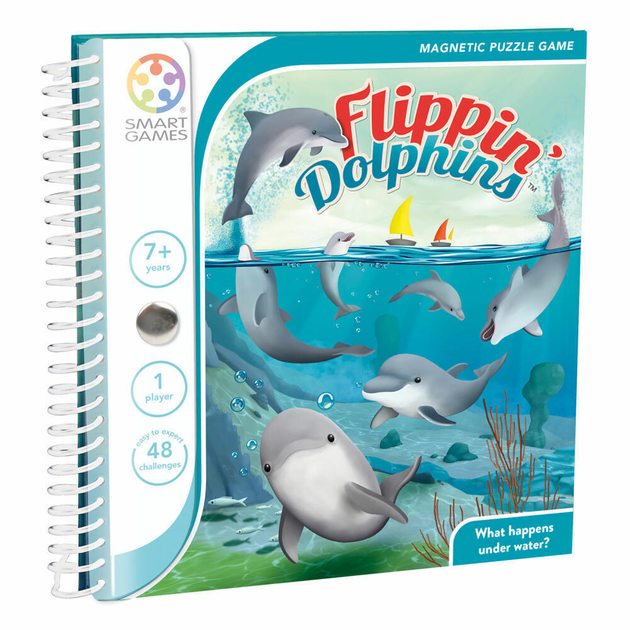 Puzzle magnetyczne SmartGames Flippin Dolphins 7 elementów (5414301523307) - obraz 1