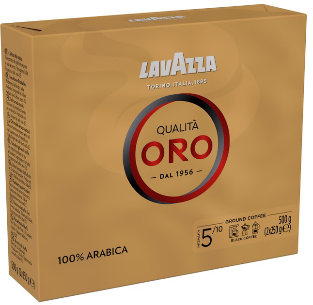 Акція на Кава мелена Lavazza Qualita Oro 500 г (2x250г) від Rozetka