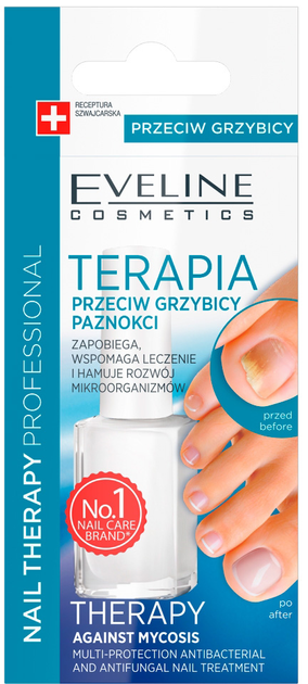 Terapia przeciw grzybicy paznokci Eveline Cosmetics Nail Therapy Professional 12 ml (5901761956610) - obraz 1