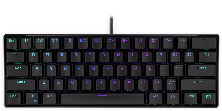 Клавиатура проводная Endorfy Thock Compact Kailh Red USB Black (EY5A071) - изображение 1