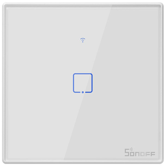 Розумний сенсорний Wi-Fi перемикач Sonoff T2EU1C-TX (IM190314015) - зображення 1