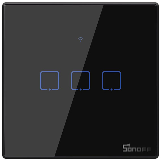 Розумний сенсорний Wi-Fi перемикач Sonoff T3EU3C-TX (IM190314020) - зображення 1