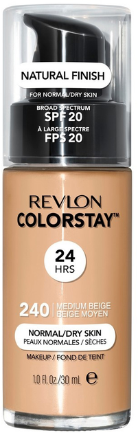 Podkład matujący Revlon ColorStay Makeup SPF20 do cery normalnej i suchej 240 Medium Beige 30 ml (309974677066) - obraz 1