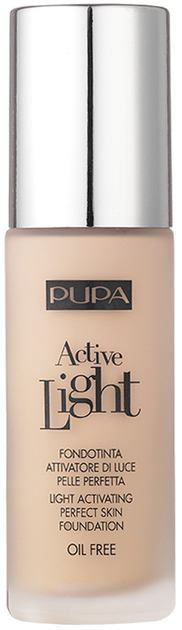 Тональна основа Pupa Milano Active Light Perfect Skin Foundation SPF10 знежирена 020 Nude 30 мл (8011607189090) - зображення 1