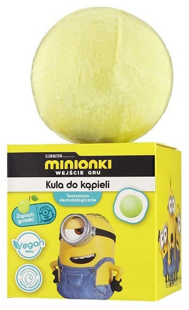 Kula do kąpieli Minionki Bath Bomb musująca gruszka 165 g (5903957301280) - obraz 1