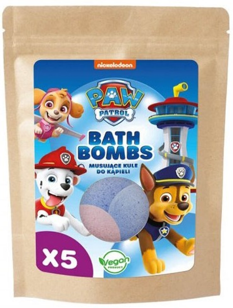 Kule do kąpieli Paw Patrol Bath Bombs musujące 5 x 50 g (5060537180359) - obraz 1