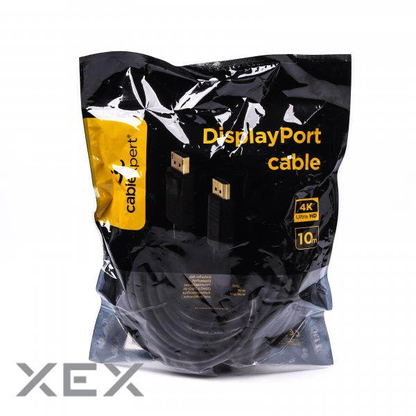 Кабель мультимедійний DisplayPort M to DisplayPort M 10.0m V1.2 Cablexpert (CC-DP2-10M) - Фото 3 Кабель мультимедійний DisplayPort M to DisplayPort M 10.0m V1.2 Cablexpert (CC-DP2-10M) - зображення 3