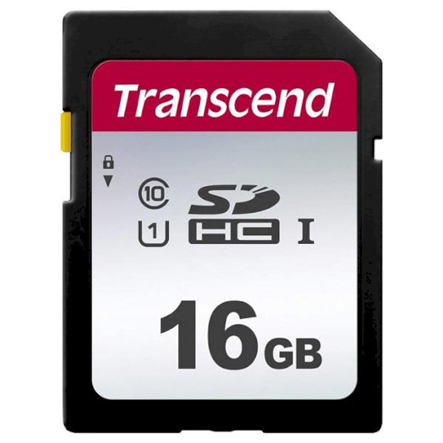 Карта памяти TRANSCEND SDHC 300S 16GB UHS-I Class 10 (TS16GSDC300S ...