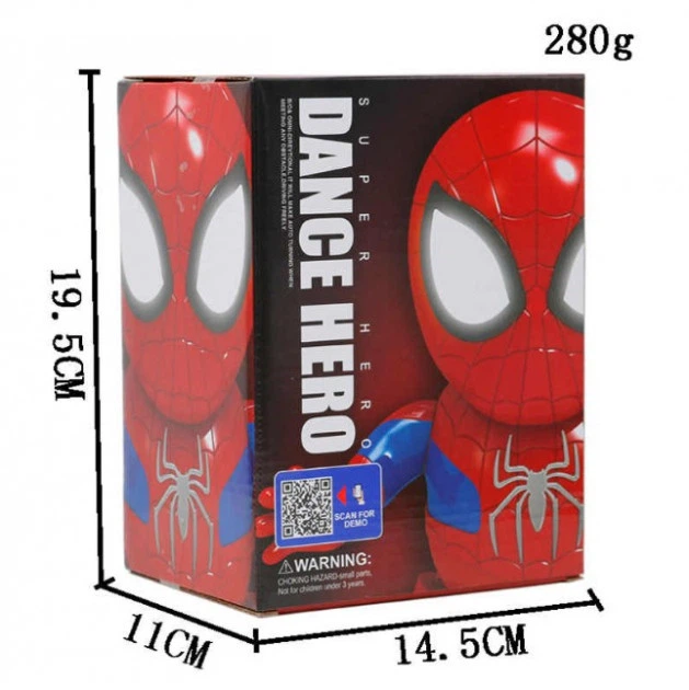 Интерактивная игрушка Человек Паук танцующий супер герой робот Dance Hero Marvel Spyder man со световыми и звуковыми эффектами (D-201909055) - Фото 8 Интерактивная игрушка Человек Паук танцующий супер герой робот Dance Hero Marvel Spyder man со световыми и звуковыми эффектами (D-201909055) - изображение 8