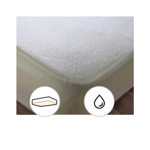 Наматрасник MirSon Terry Waterproof 218 водонепроницаемый резинка по периметру 160x190 см (2200000379863) - изображение 3
