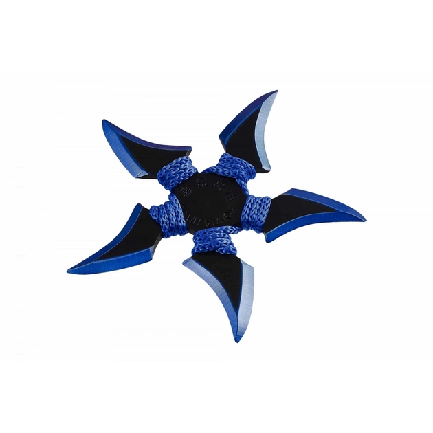 Метальна 5 кінечна зірка сюрікен з надійною та пластичною сталлю 005 синій - зображення 1
