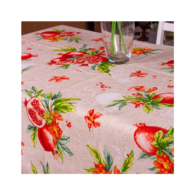 Скатертина MirSon Рогожа 215 Garnet 130x130 см (2200006738442) - зображення 3