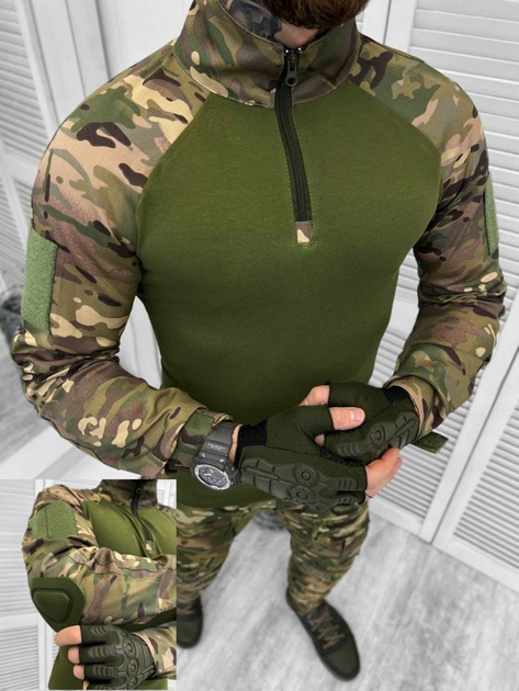 Тактическая рубашка убакс с налокотниками paiton Мультикам L - изображение 1