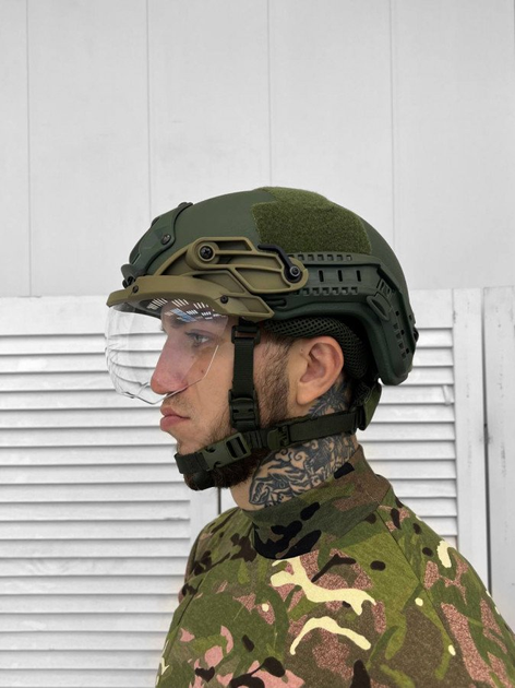 Армейские защитные очки на шлем Vulpo флип - изображение 2