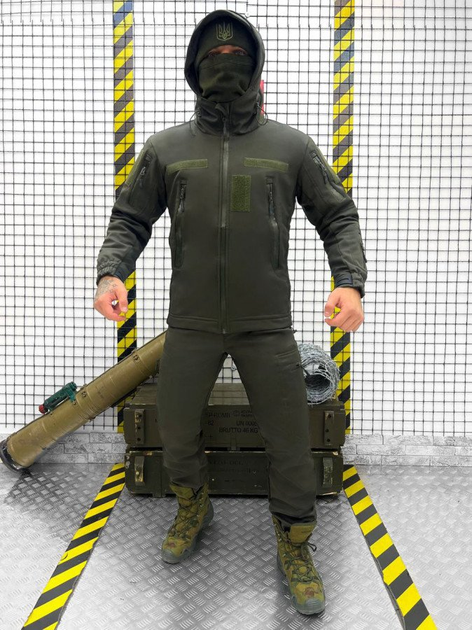 Тактичний костюм олива SoftShell софтшел L - зображення 2