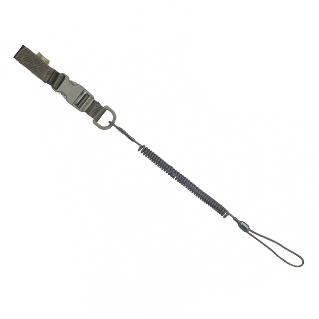 M-Tac шнур страховочный Medium комбинированый с D-кольцом и фастексом олива - изображение 1