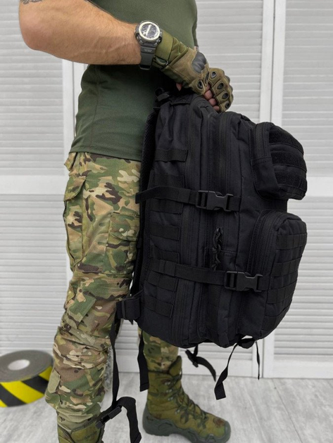 Тактический штурмовой рюкзак thirst black 22-0 - изображение 2
