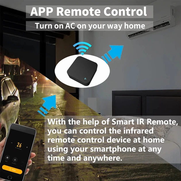 Універсальний wi-fi пульт керування розумним будинком Universal IR Remote Control S06 чорний - зображення 4