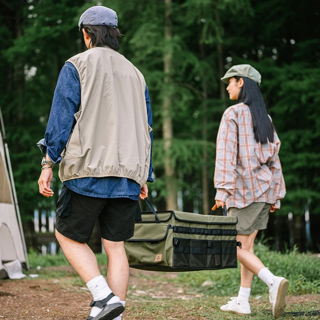 Складной тканевый контейнер Naturehike NH21SNX04 60 л 580х400х300 мм Темно-зеленый (6927595798041) - изображение 6