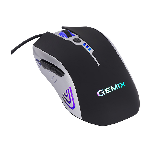 Мышка Gemix W100 USB Black/Gray + игровая поверхность (W100Combo) - изображение 5