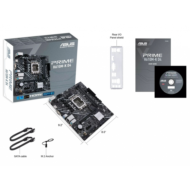 Материнская плата ASUS PRIME H610M-K D4 - изображение 8