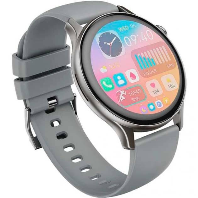 Смарт-часи XO J6 Amoled Smart Watch 1.43” 260мАг BT Call, Track, HeartRate Сірий - Фото 4 Смарт-часи XO J6 Amoled Smart Watch 1.43” 260мАг BT Call, Track, HeartRate Сірий - зображення 4