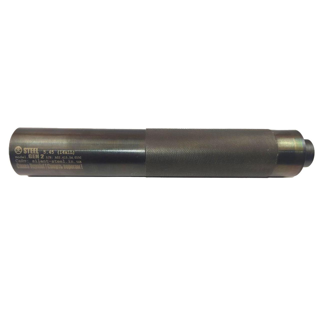 Глушитель Steel Gen2 для калибра 5.45 резьба 14*1L. Цвет: Черный, ST016.000.000-31 - изображение 1
