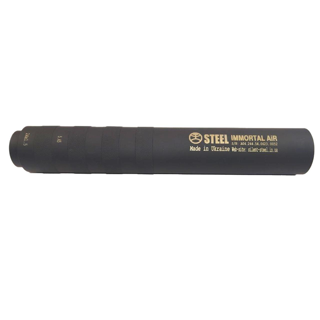 Глушник Steel IMMORTAL AIR для калібру 5.45 різьблення 24*1.5. Колір: Чорний, ST011.000.000-34 - зображення 1
