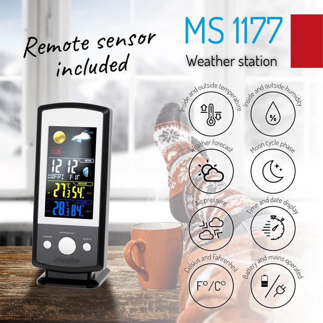 Цифровая метеостанция Mesko MS 1177 - изображение 7