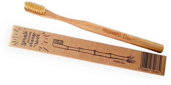 Зубна щітка Mohani Bamboo Natural Medium (5902802720368) - зображення 1