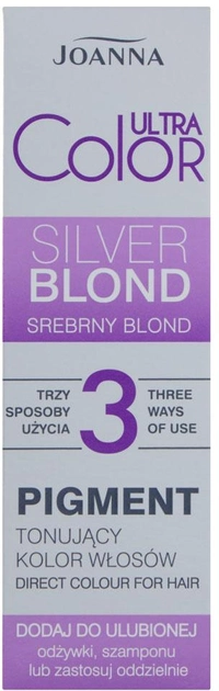 Тонік для волосся Joanna Ultra Color Pigment Сріблястий блонд 100 мл (5901018019624) - зображення 1