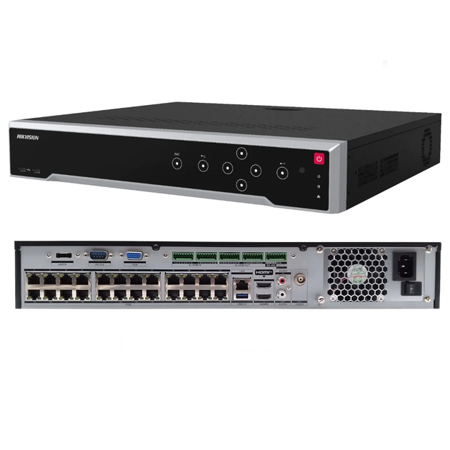 32-канальный IP видеорегистратор с PoE Hikvision DS-7732NI-M4/24P, 32Мп - изображение 2