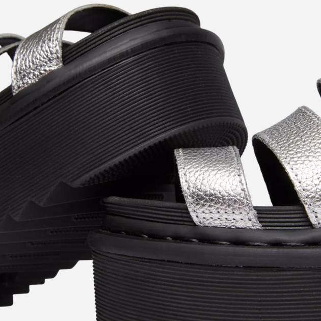 Sandały damskie na platformie Dr.Martens 30715058 41 (7UK) 25.5 cm Srebrne (190665548310) - obraz 7