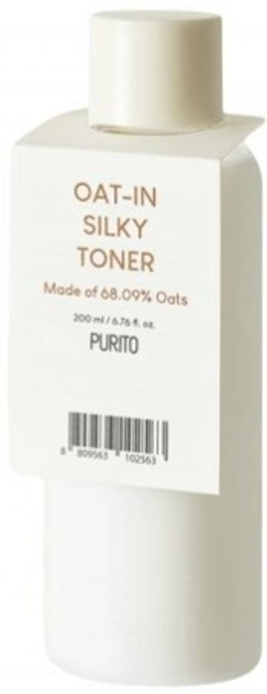 Тонік для обличчя Purito Oat-In Silky з вівсом зволожуючий заспокійлий 200 ml (8809563102563) - зображення 1