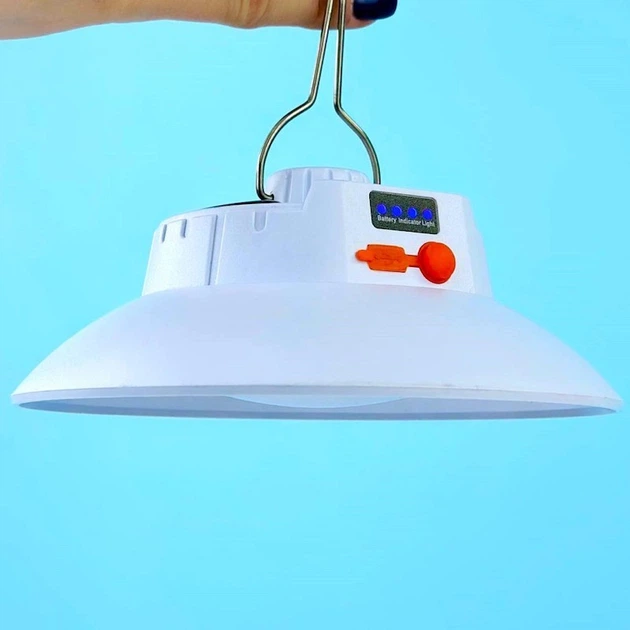 Кемпінгова LED-лампа AM-001 на сонячній батареї USB Solar energy camping lamp (5598) - зображення 2