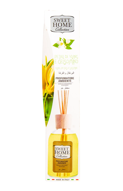 Ароматизатор для дому Sweet home Jasmine & Ylang Leafs 100 мл (8059602241870) - Фото 1 Ароматизатор для дому Sweet home Jasmine & Ylang Leafs 100 мл (8059602241870) - зображення 1